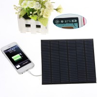 Panel Solar De 6v 3.5w 580-600MA USB Cargador de batería para iPhone 5S 6 6S Plus